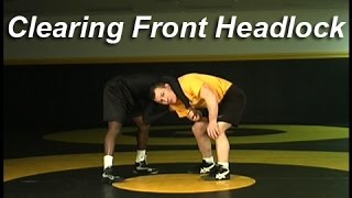 Clearing A Front Headlock  Cary Kolat Wrestling Moves [upl. by Nari]