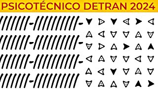 exame psicotécnico detran 2024 psicotécnico detran 2024 teste psicotécnico detran 2024 psicoteste [upl. by Diarmuid221]