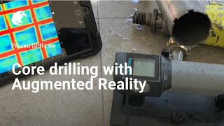 Core drilling with Augmented Reality I Proceq GPR Live [upl. by Asiram]