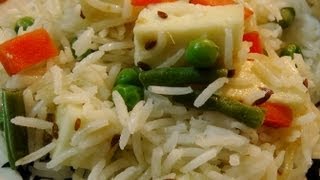 Vegetable Pulao  Veg Pilaf  Veg pulav Flavorful Rice with vegetables [upl. by Gurl]