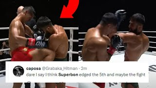 FIGHTERS REACT TO SUPERBON BEATING MARAT GRIGORIAN  SUPERBON VS GRIGORIAN REACTIONS [upl. by Aimek]