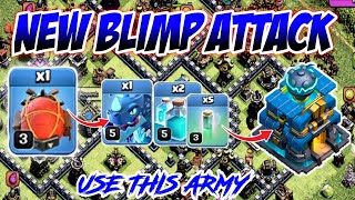 Th12 New Blimp Attack  Power Of Lava Loon  E  Dragon Clone Attack In Th12 Clash Of Clans [upl. by Tymes]