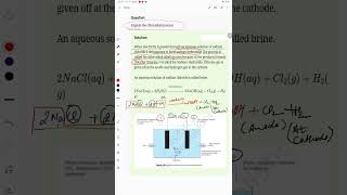 Explain the chloralkali process [upl. by Maurise]