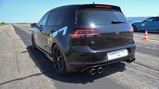 Volkswagen Golf 7 R HPT Stage 2 with Akrapovic Exhaust System [upl. by Crelin]