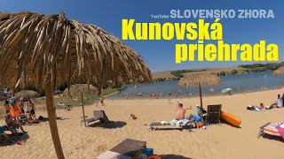 Kúpanie Kunovská priehrada  Pláž  Vodná nádrž Kunov [upl. by Elawalo]