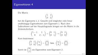 Eigenvektoren einer Matrix bestimmen herantastend erklärt [upl. by Claude]