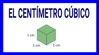 12 EL CENTÍMETRO CÚBICO 6° GRADO [upl. by Edd704]