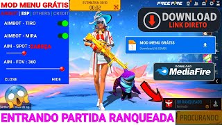 NOVO HACK GRÁTIS DO FREE FIRE MOD MENU NOVA ATUALIZAÇÃO COMPLETO COMO BAIXAR E INSTALAR [upl. by Nari]