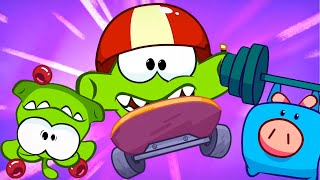 Om Nom 👀 Strong and fast athletes 🍿 Super Toons TV Po Polsku [upl. by Jenica]