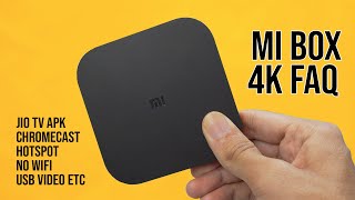 Mi Box 4K FAQ  JioTV Chromecast Hotspot  Everything You Need to Know [upl. by Allit]