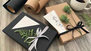 2 Ways To Wrap A Gift With A Card Pocket  Gift Wrapping Ideas [upl. by Wane344]