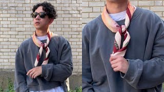 how to style the bandana neckerchiefscarf [upl. by Stubstad]