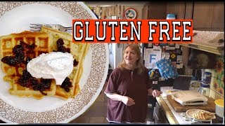 EASY Gluten Free Waffles Recipe with Zucchini from our Woodchip Garden [upl. by Llejk623]