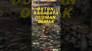 BÜTÜN KASABAYA DÜŞMAN OLDUK skyrim gaming [upl. by Hebel]