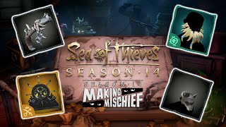 Sea Of Thieves  All 100 Rewards for Season 14 amp Plunder Pass  No Commentary [upl. by Eceirehs]