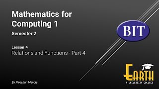 BIT  Sem 2  Maths  Lesson 4  Relations and Functions  Part 4 [upl. by Akihsan]