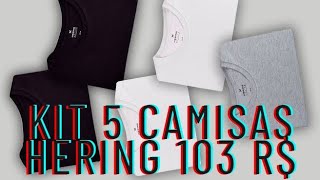 CAMISAS HERING KIT 5 CAMISAS ORIGINAL 103 REAIS NA BLACK FRIDAY [upl. by Pang]