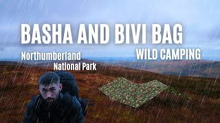 Bivi Bag And Basha Tarp WILD CAMPING In The Rain [upl. by Salahi344]