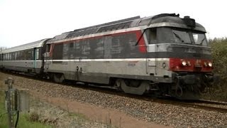 Trains sur Bourges  Montluçon [upl. by Atinahs]