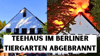 Im Englischen Garten TeehausFeuer nach stundenlangem Kampf gelöscht  Altonaer Straße gesperrt [upl. by Aknahs]