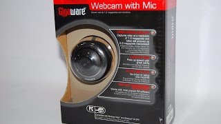 Gigaware 1 3 MP Camera Webcam amp Mic Unboxing and video test and mic test1 [upl. by Isabea]