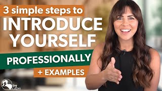 How To Introduce Yourself Professionally  SelfIntroduction Example [upl. by Yasmin]