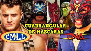 CMLL abre PUERTA PROHIBIDA con TNA MJF invade CMLL CUADRANGULAR de MÁSCARAS 91 ANIVERSARIO CMLL [upl. by Bronwyn]