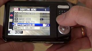 Fujifilm Finepix AX500 Digital Camera User Interface  Menu Structure [upl. by Guendolen298]