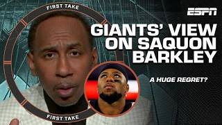 Stephen A calls Mad Dog CLUELESS 🗣️ Do the Giants REGRET letting Saquon Barkley go  First Take [upl. by Novyad]