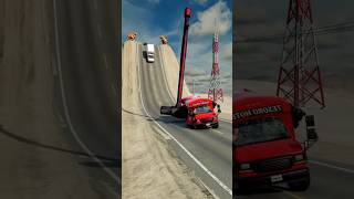 Reverse Car vs Giant Hammer Crashbeamngdrive beamng shorts [upl. by Inami]