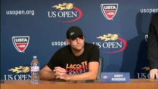 Andy Roddick Announces Retirement at 2012 US Open [upl. by Enert530]