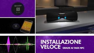 Sharp Bluetooth Speaker GXBT7 Italian [upl. by Ecinereb]