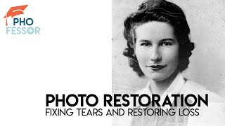 Easy Photo Restoration in Photoshop CC [upl. by Ecilef]