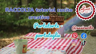 🌹 8 idee facili per PORTATORTE o porta teglie  Tutorial cucito creativo susi [upl. by Ardnuaet]