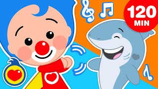 Plim Plim Shark ♫ Y Muchas Más Canciones Infantiles para Bailar 120 Min ♫ Plim Plim [upl. by Subak882]