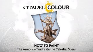 How to Paint Stormcast Eternals Yndrasta the Celestial Spears Armour [upl. by Anawak]