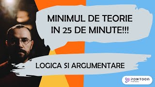 Bac Logica  Minimul de teorie in 25 de minute [upl. by Morly]