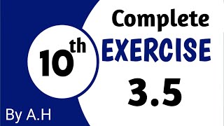 ex35 10th Math By AH  Exercise 35 class 10th Math solved by AH  10thmaths solution  ex35 [upl. by Furey]