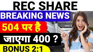 REC SHARE LATEST NEWS 💥 REC DIVIDEND 2024 DATE • Best dividend stock 2024• REC SHARE ANALYSIS [upl. by Niveg]