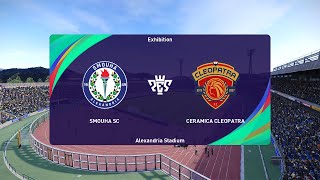 Smouha SC vs Ceramica Cleopatra 04082022 Egyptian Premier League PES 2021 [upl. by Kacie447]