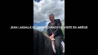 Jean Lassalle et Willy Schraen en visite en Ariège  17 mai 2024 [upl. by Eenat167]