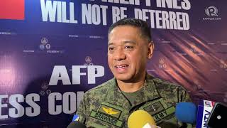 AFP chief Maximum tolerance in West Philippine Sea amid Chinese harassment [upl. by Llemej]