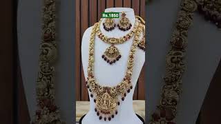 latest one gram gold imitation jewellery Temple jewellery 9443997209 [upl. by Ylurt96]