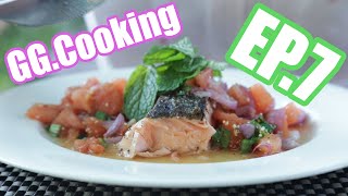 GGcooking EP07  ลาบมะเขือเทศ x SteakSalmon 600kcal ที่คุ้มค่า [upl. by Boggers]