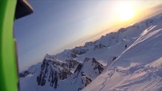 See skiers terrifying 1600foot fall off cliff [upl. by Ralf278]