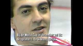 Winter Olympic Games Calgary 1988  1500 m interview Gaétan Boucher [upl. by Nitsruk]