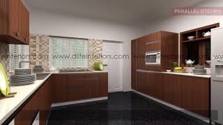 Contemporary Modular kitchen DLIFE Home Interiors The Best Interior Designers in KeralaBangalore [upl. by Faden]