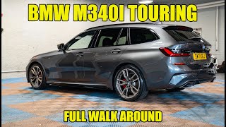 BMW G21 M340i Touring  Full Walk Around Video [upl. by Cirederf]