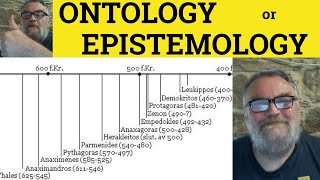 🔵 Ontology vs Epistemology  Ontology Meaning  Epistemology Examples  Ontology Defined Philosophy [upl. by Onez152]