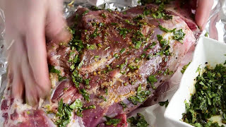 Roasted Leg of Lamb Recipe [upl. by Elokin]